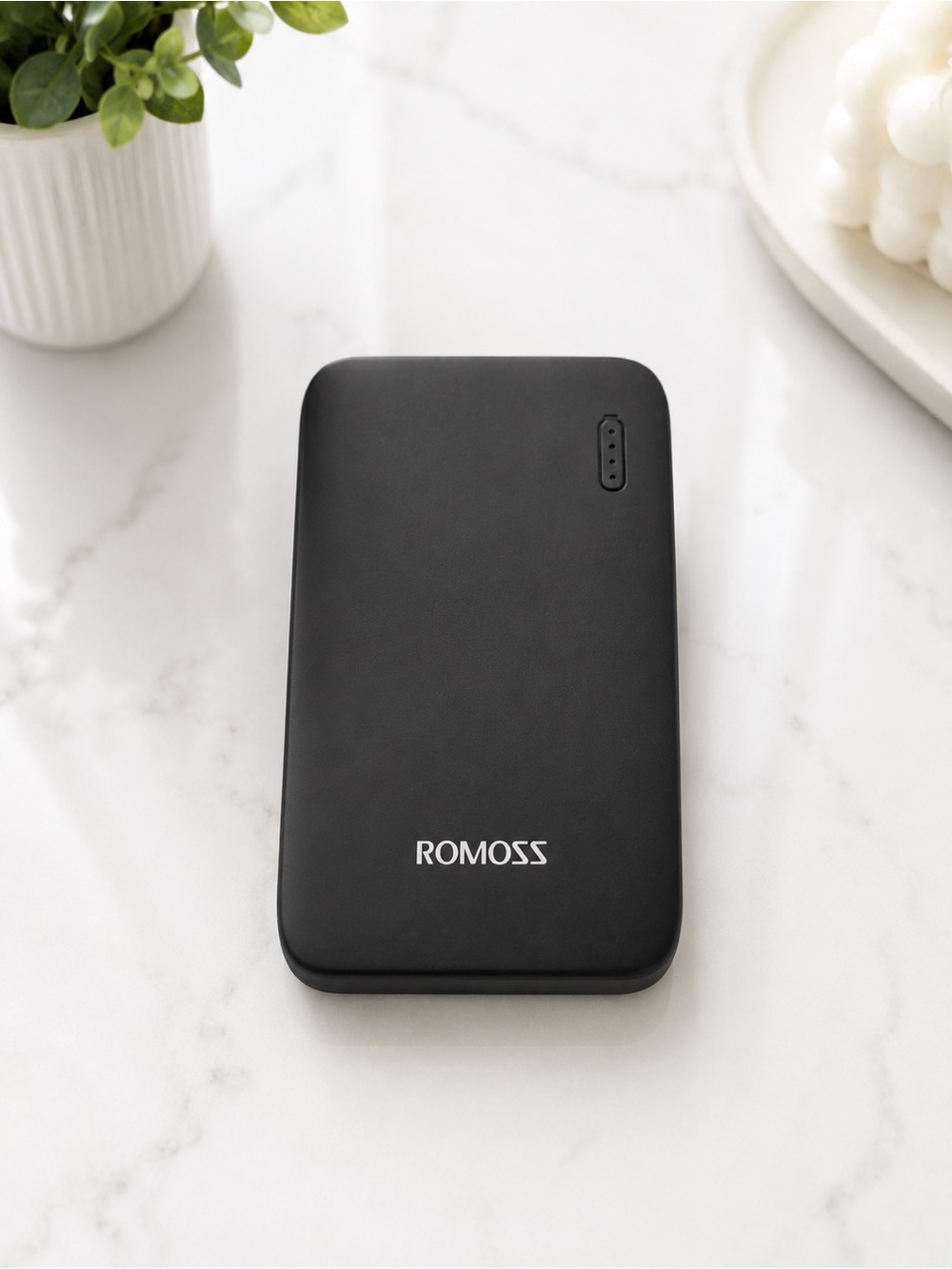 🆕 ROMOSS 7000mAh Power Bank 2-Port LED Matte Black Micro-USB/USB PH10